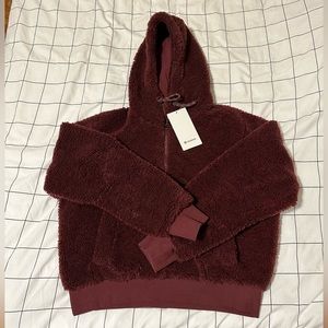 LULULEMON Textured Fleece 1/2 Zip Sherpa Scuba